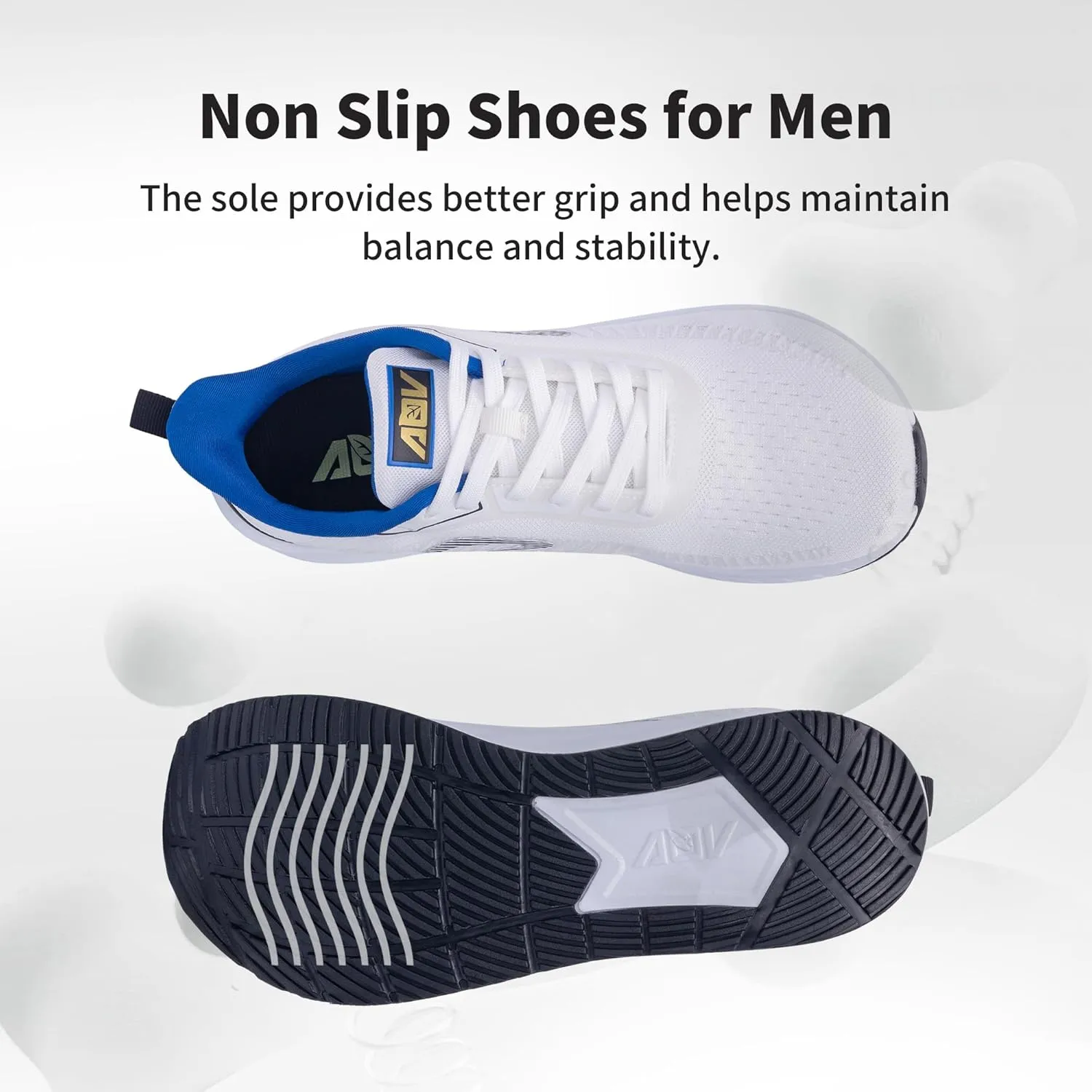 QAUPPE Wide Toe Box Shoes for Men Walking Shoes with Arch Support Plantar Fasciitis Orthotic Sneakers Air Tennis Sneakers US 8-13