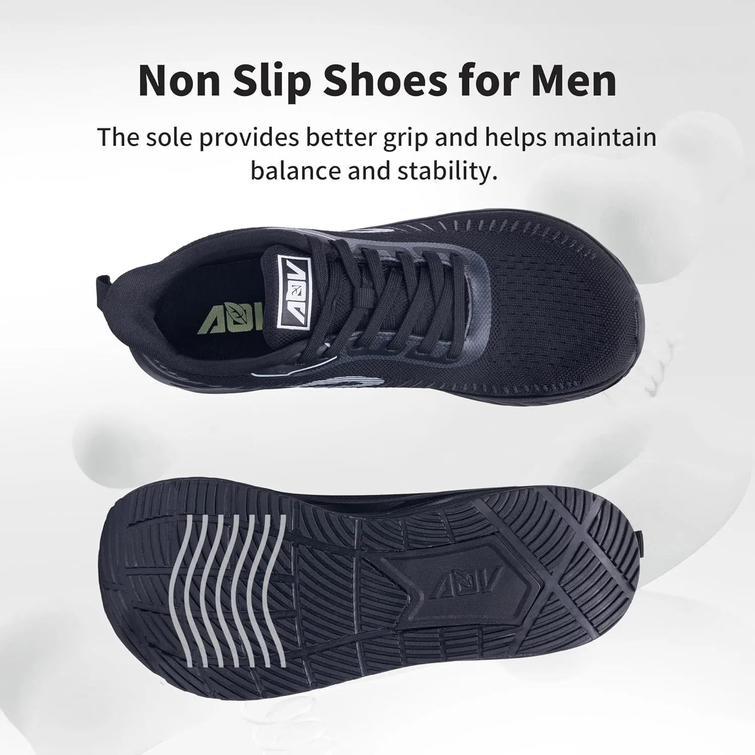 QAUPPE Wide Toe Box Shoes for Men Walking Shoes with Arch Support Plantar Fasciitis Orthotic Sneakers Air Tennis Sneakers US 8-13