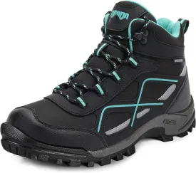 R CORD Womens Hiking Boots Waterproof Mid-Cut Hiking Boots Womens Non-Slip Hiking shoes Outdoor Trekking Camping Trail Outdoor