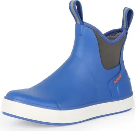 Showave Mens Deck Boots Waterproof Ankle Saltwater Rain Boot Fishing Rubber Boots Slip On Neoprene Boat Booties Work Sailing Boot For Men