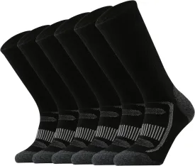 SOX TOWN Men's Merino Wool Cushion Crew Socks for Outdoor Hiking Hike Trail Performance Moisture Wicking Lightweight Summer
