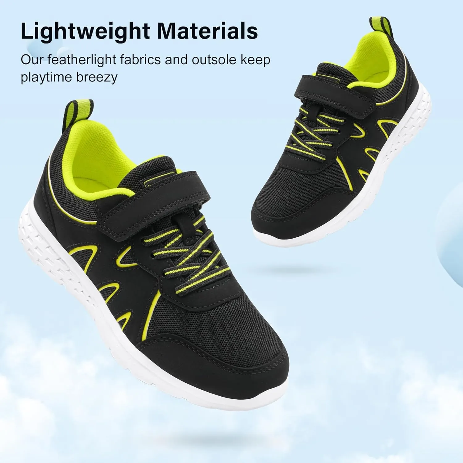 Stelle Kids Shoes Boys Girls Running Sneakers Athletic Lightweight Breathable Non Slip Walking Tennis Shoes for Toddler/Little Kid/Big Kid