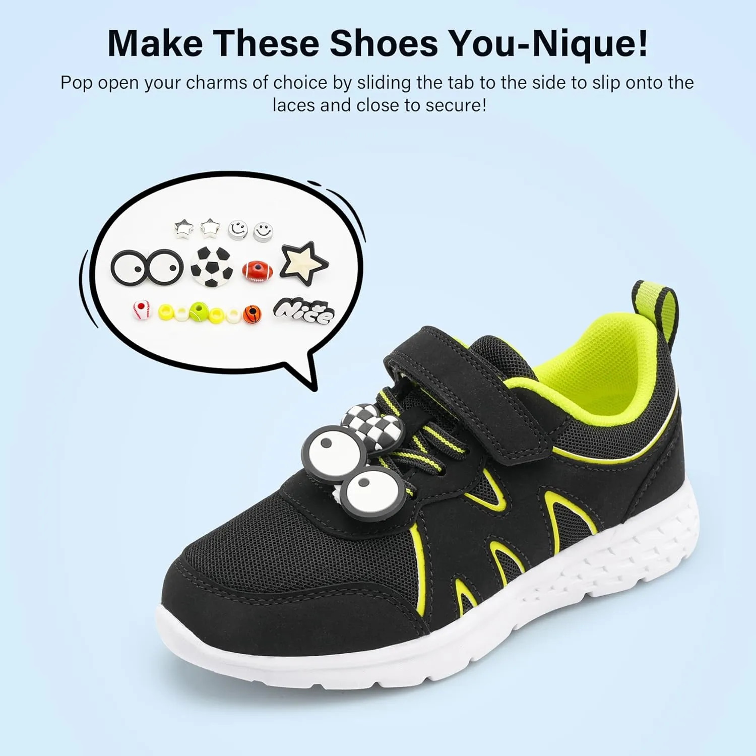 Stelle Kids Shoes Boys Girls Running Sneakers Athletic Lightweight Breathable Non Slip Walking Tennis Shoes for Toddler/Little Kid/Big Kid