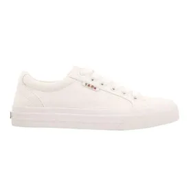 Taos Women's Plim Soul Canvas Sneakers- White
