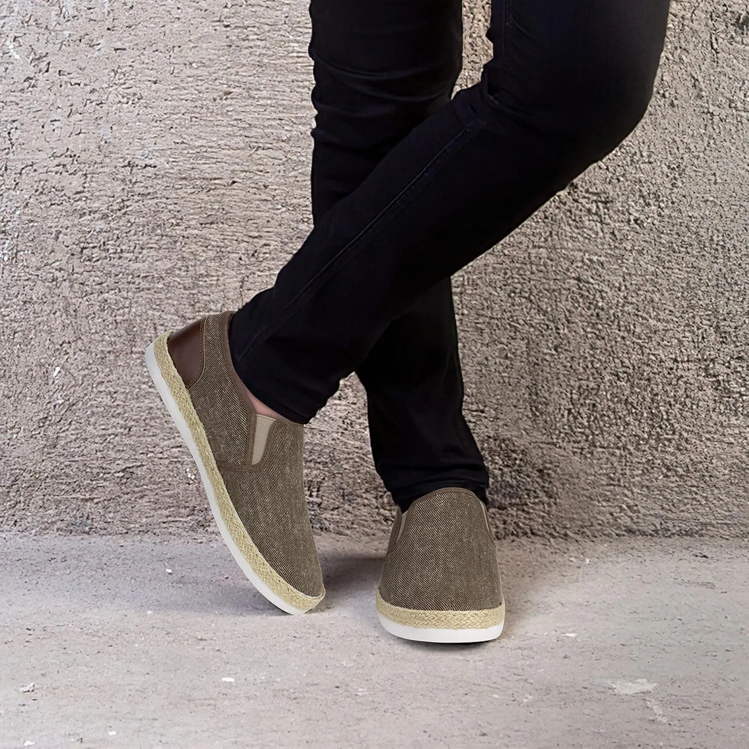TOBER Men's Casual Slip-on Loafers Boat Shoes Non-Slip Walking Shoes Fashion Sneakers for Men Leisure Lightweight Comfortable