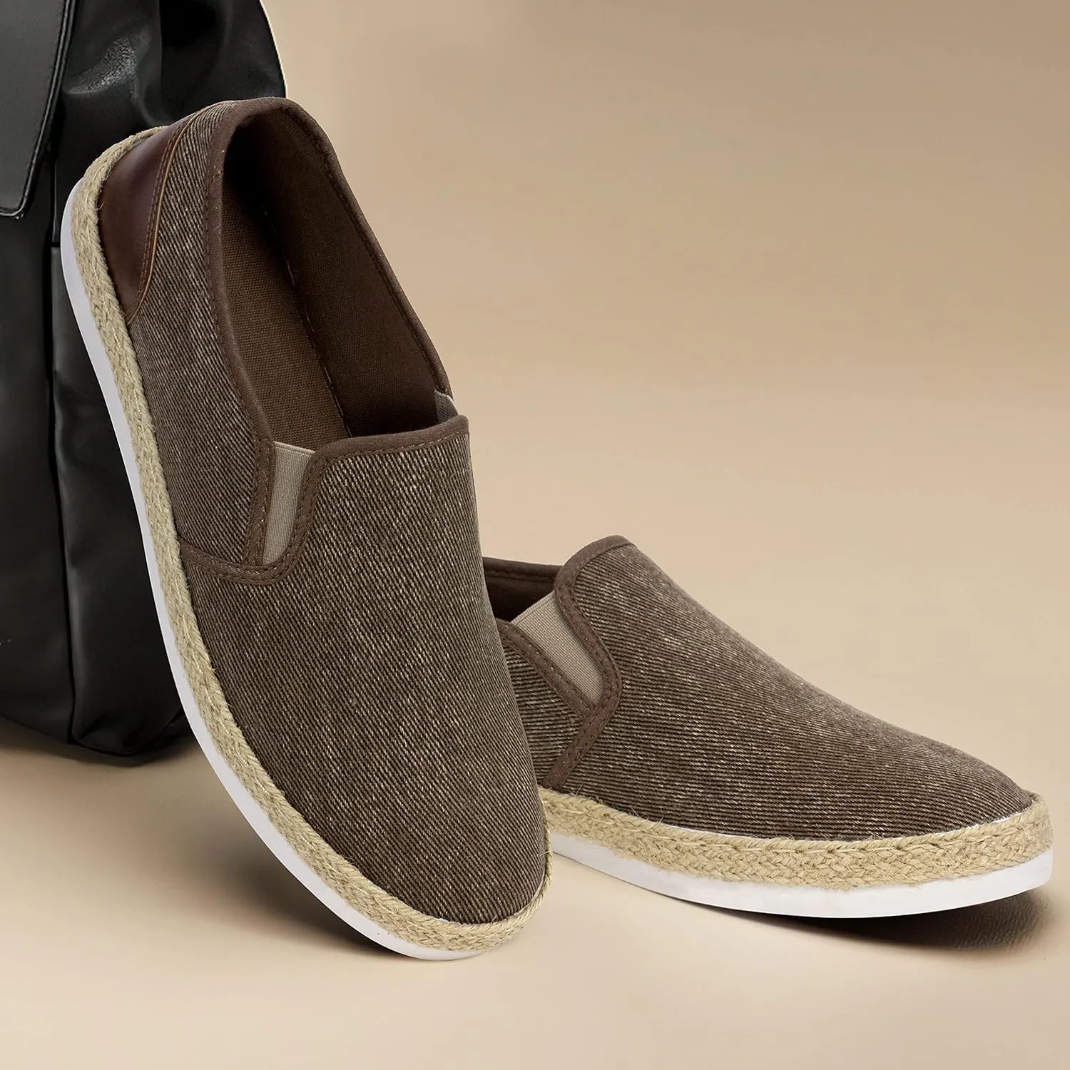 TOBER Men's Casual Slip-on Loafers Boat Shoes Non-Slip Walking Shoes Fashion Sneakers for Men Leisure Lightweight Comfortable