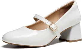 Trary Mary Jane Shoes Women, Chunky Mary Janes Heels for Women Shoes Dressy Casual, Dress Shoes for Women Block Heels Closed Toe Mary Jane Pumps