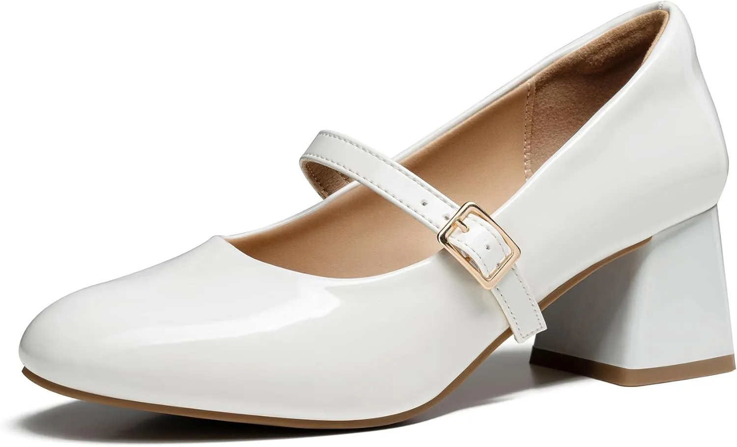 Trary Mary Jane Shoes Women, Chunky Mary Janes Heels for Women Shoes Dressy Casual, Dress Shoes for Women Block Heels Closed Toe Mary Jane Pumps