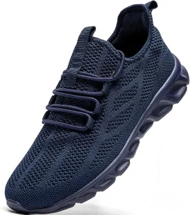WCIDFY Mens Running Shoes Mesh Breathable Tennis Shoes Lightweight Walking Sneakers Comfortable for Gym