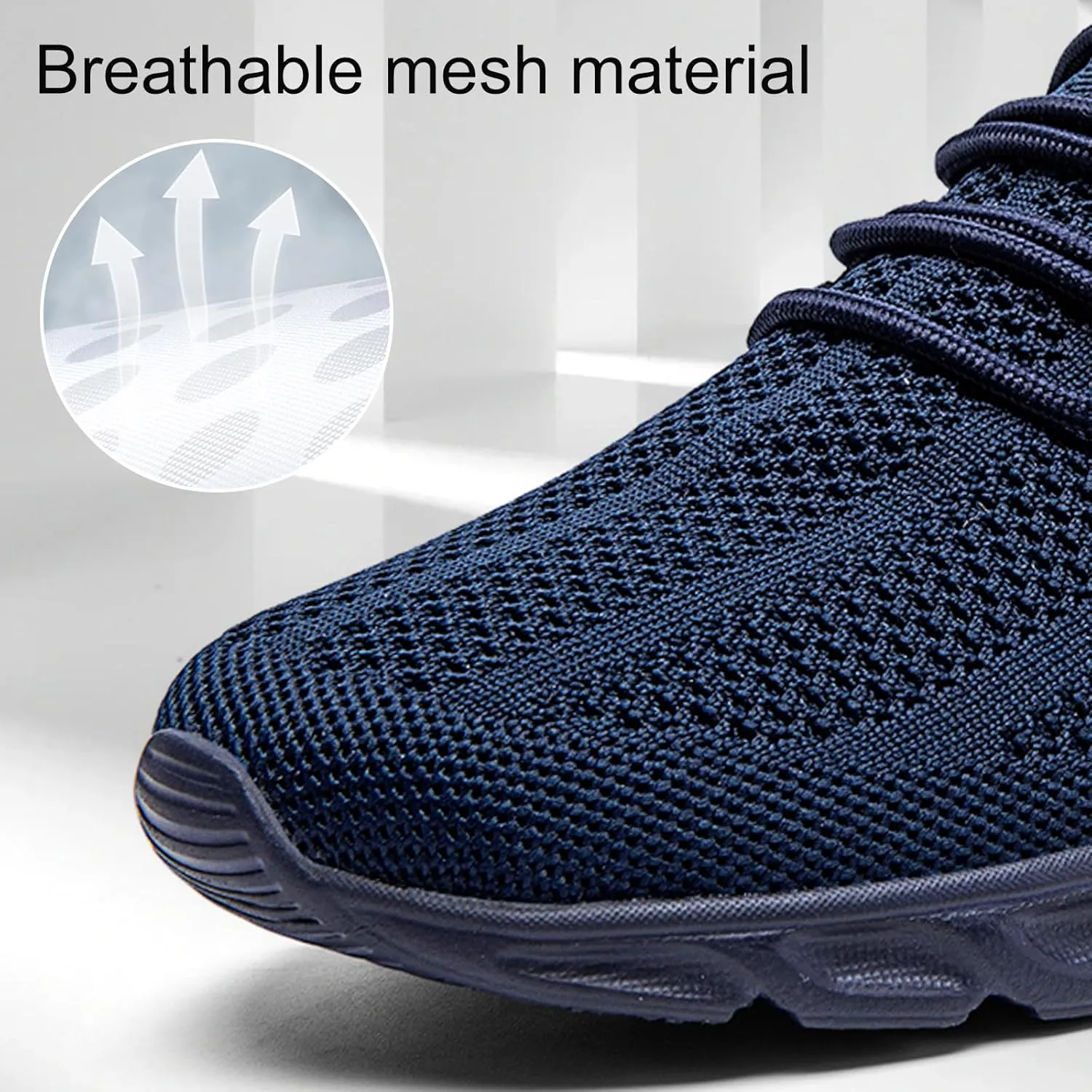 WCIDFY Mens Running Shoes Mesh Breathable Tennis Shoes Lightweight Walking Sneakers Comfortable for Gym