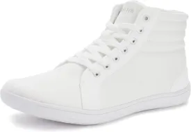 WHITIN Men's Wide Hi-top Minimalist Barefoot Sneakers | Zero Drop Sole | Cushioned Ankle Support