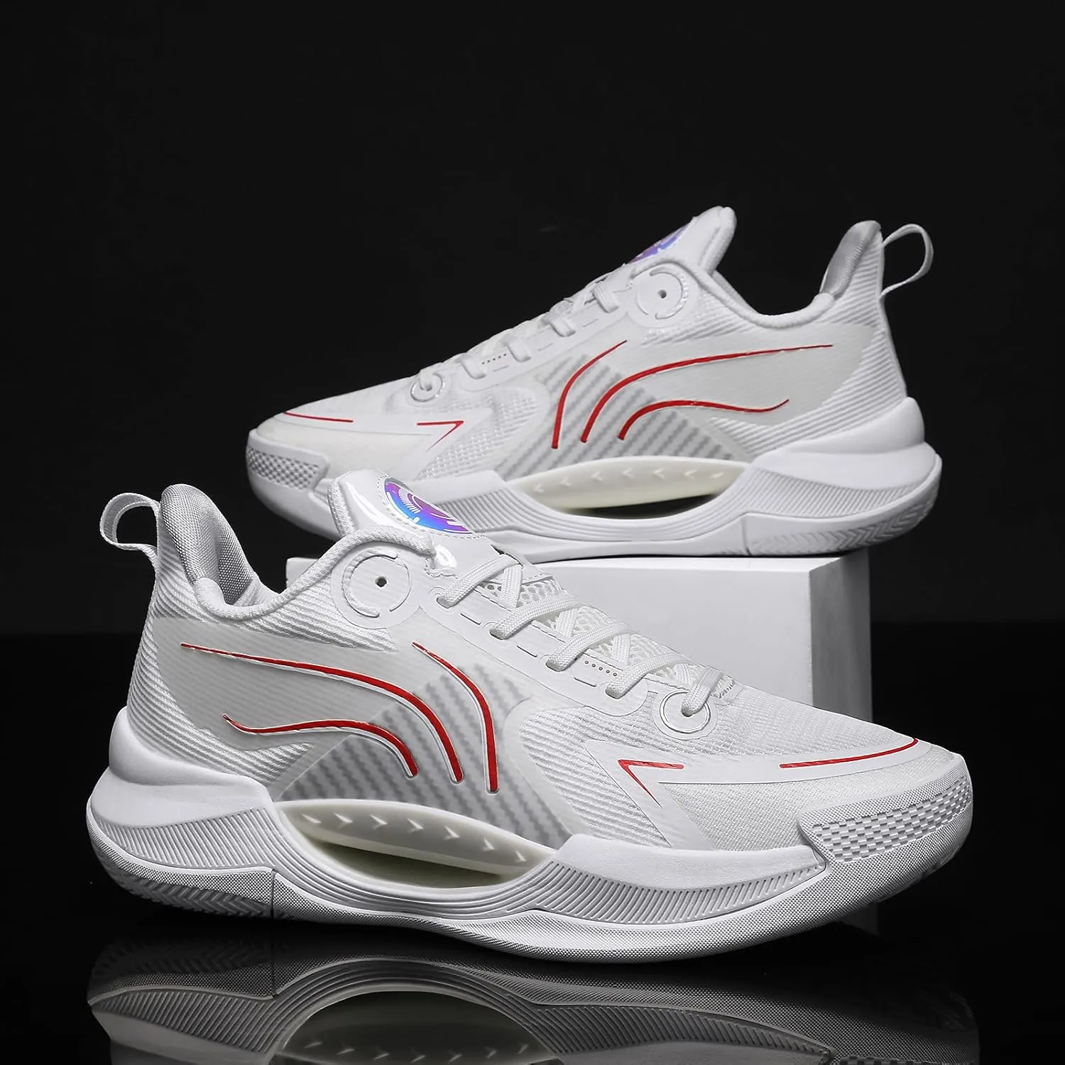 Women Basketball Shoes Fashion Athletic Sneakers Unisex Outdoor Sport Shoes Lightweight Volleyball Shoes Non Slip Basketball Shoe
