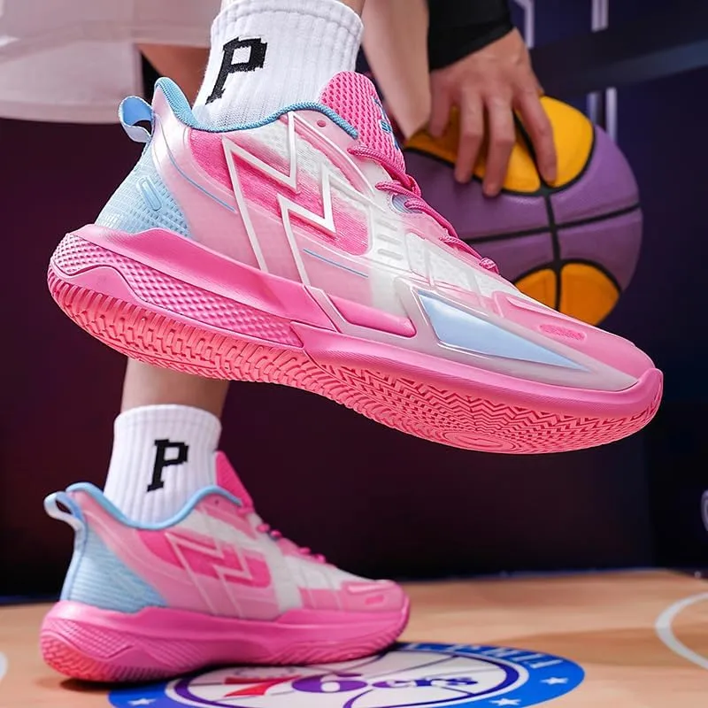 Women Basketball Shoes Fashion Sneakers Comfortable Unisex Athletic Lightweight Non Slip Outdoor Sport Volleyball Shoes