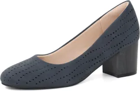 Women Low Block Chunky Heels Work Pumps Comfortable Dress Shoes