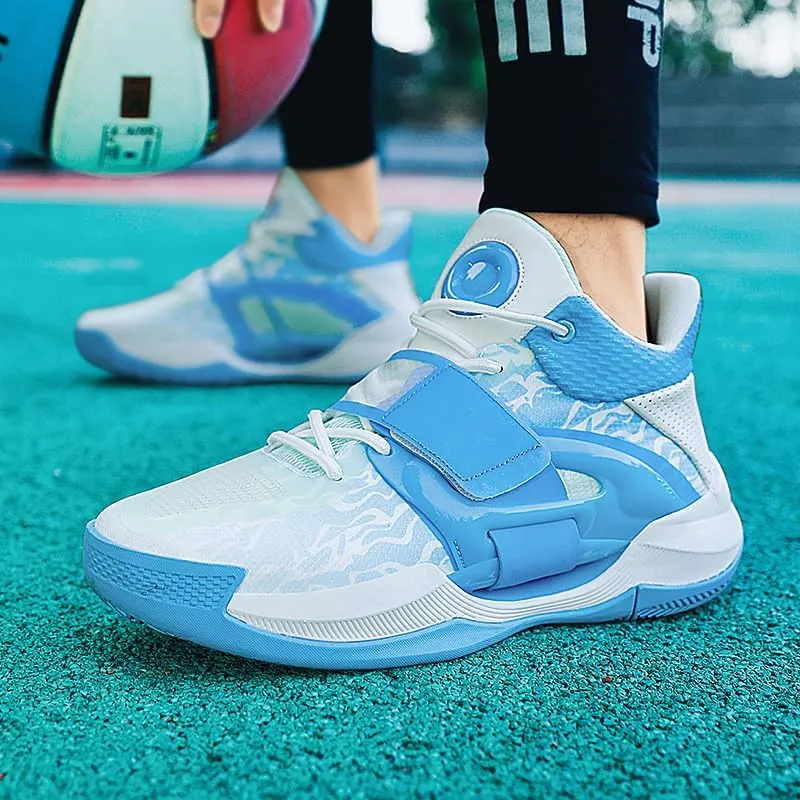 Women Men Basketball Shoes Breathable Anti Slip Wear Resistant Super Light Basketball Sneakers Outdoor Cushioning Workout Fashion Running Sneakers