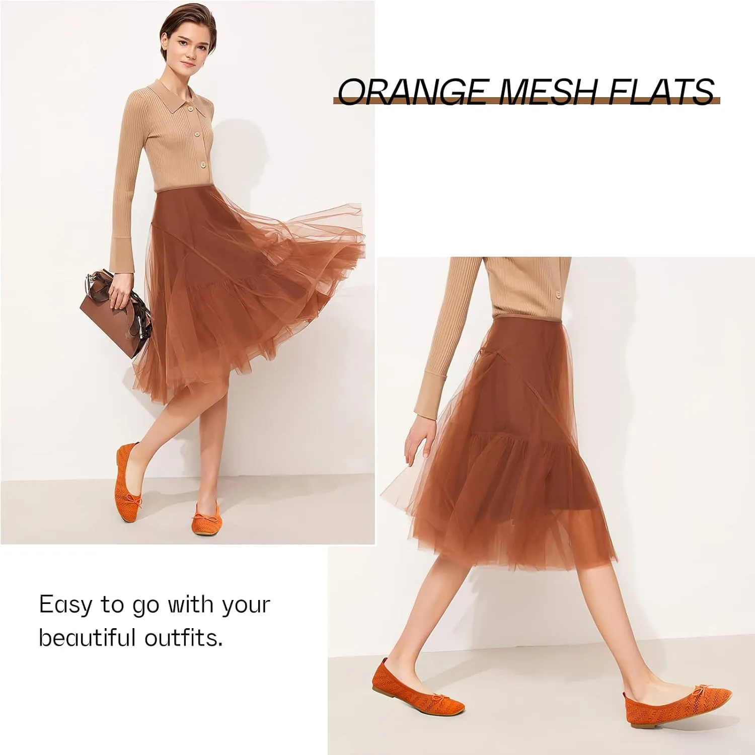 Women's Flats Shoes Dress Shoes Round Toe Ballet Flats Comfortable Crochet Lace Black Flats Low Heel