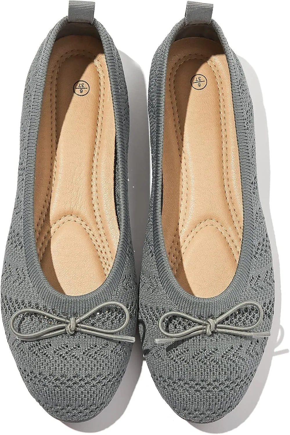 Women's Flats Shoes Dress Shoes Round Toe Ballet Flats Comfortable Crochet Lace Black Flats Low Heel