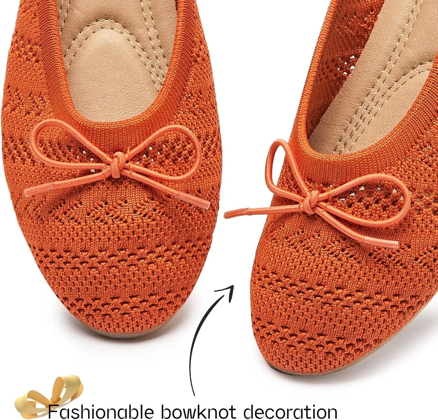 Women's Flats Shoes Dress Shoes Round Toe Ballet Flats Comfortable Crochet Lace Black Flats Low Heel