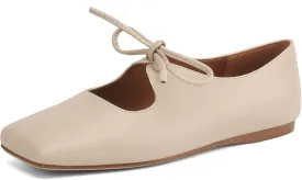Women's Flats Soft Faux Leather Mary Jane Flats Comfortable Ballet Flats Business Casual Work Square Toe Slip On Dress Mary Jane Shoes