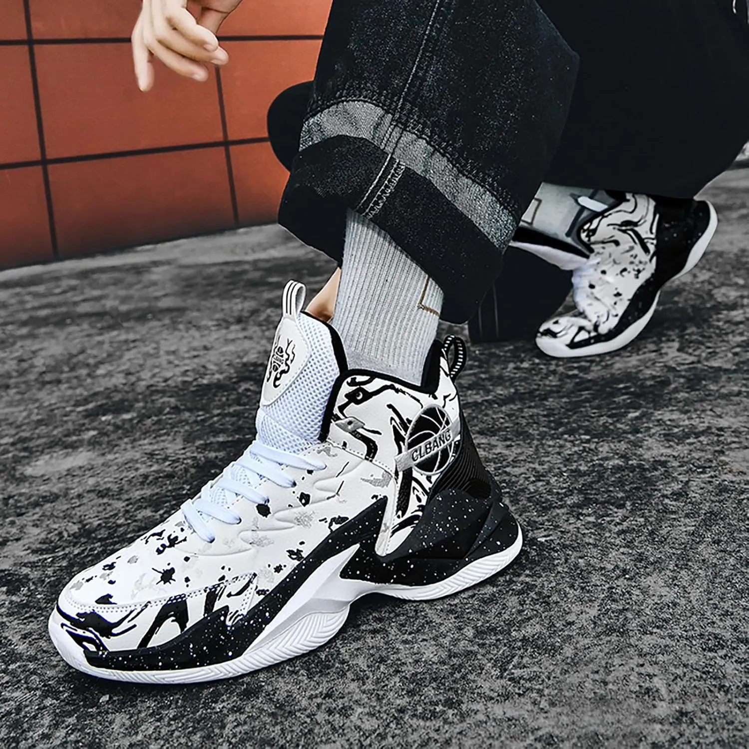 Womens Mens Basketball Shoes Breathable Running Athletic Cushion Sports Fashion Sneakers Non Slip Shoe