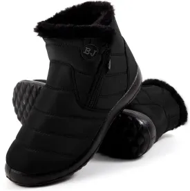 Women's Snow Boots Warm Ankle Booties Waterproof Comfortable Slip on Outdoor Fur Lined Winter Shoes