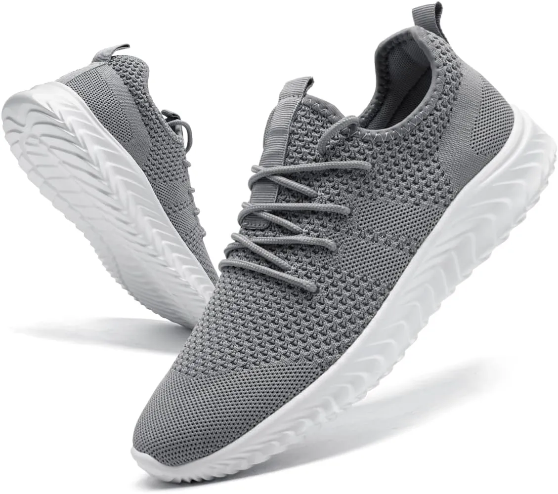 Womens Tennis Shoes Running Shoes - Gym Sneakers Shoes Walking Workout Shoes Non Slip Walking Athletic Slip On Lightweight Breathable Shoes