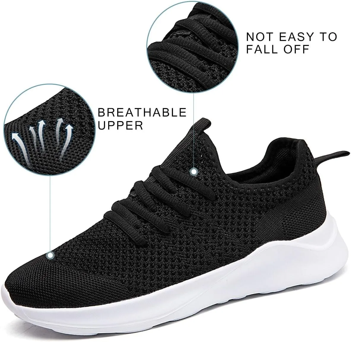 Women's Walking Shoes Tennis Sneakers Casual Lace Up Lightweight Running Shoes Slip On Gym Out Workout Shoes