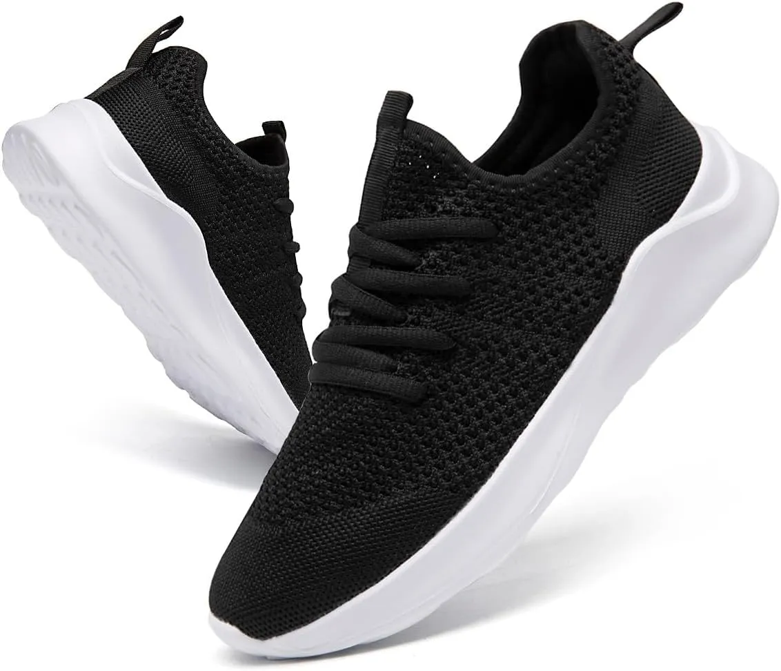 Women's Walking Shoes Tennis Sneakers Casual Lace Up Lightweight Running Shoes Slip On Gym Out Workout Shoes