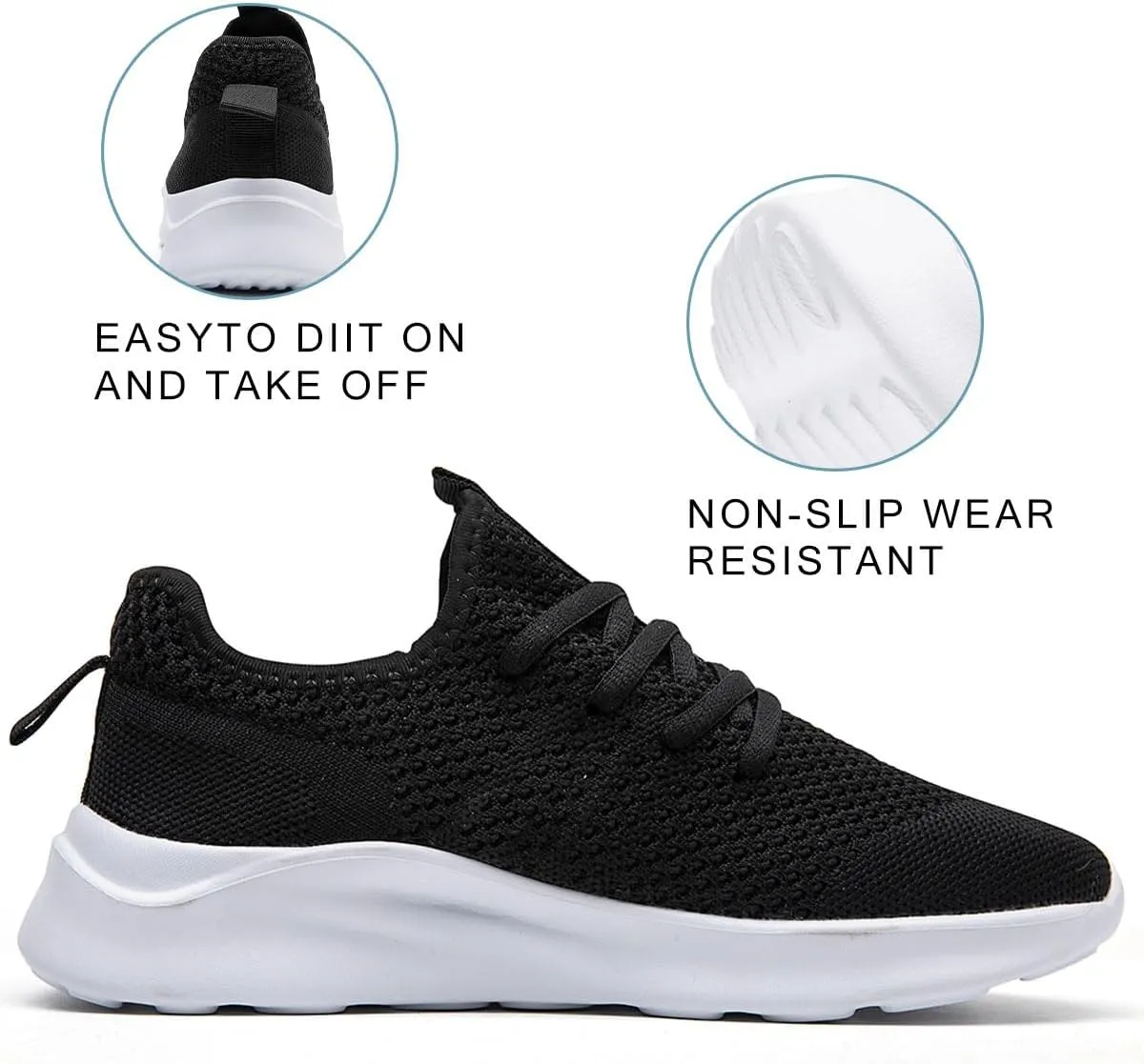 Women's Walking Shoes Tennis Sneakers Casual Lace Up Lightweight Running Shoes Slip On Gym Out Workout Shoes