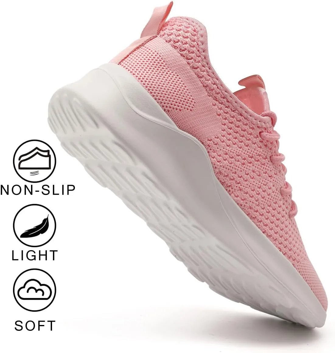 Women's Walking Shoes Tennis Sneakers Casual Lace Up Lightweight Running Shoes Slip On Gym Out Workout Shoes