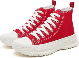 Yageyan Womens High Top Sneakers - Platform Shoes, Canvas, Tennis, Classic, Casual, Comfortable
