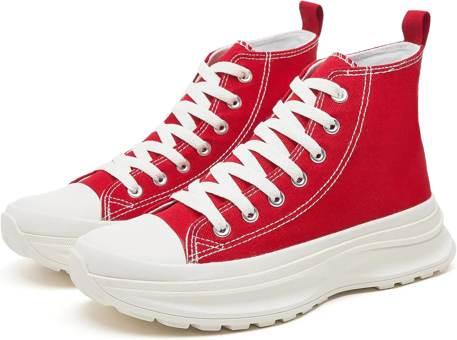 Yageyan Womens High Top Sneakers - Platform Shoes, Canvas, Tennis, Classic, Casual, Comfortable