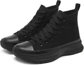Yageyan Womens High Top Sneakers - Platform Shoes, Canvas, Tennis, Classic, Casual, Comfortable